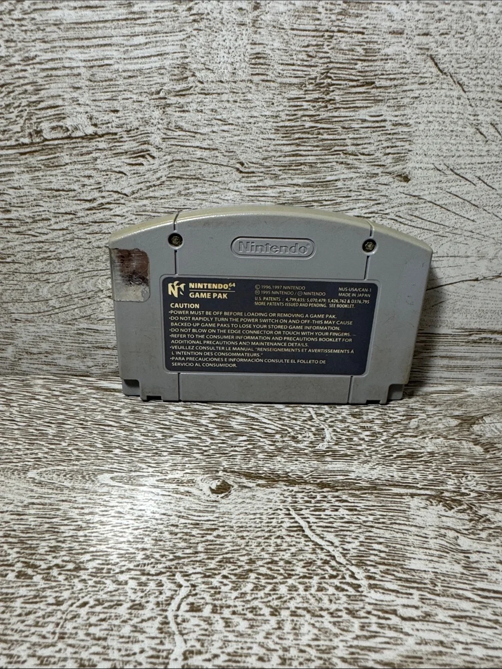 Nintendo Fighting Force 64 Gray N64 Cartridge with Colorful Label